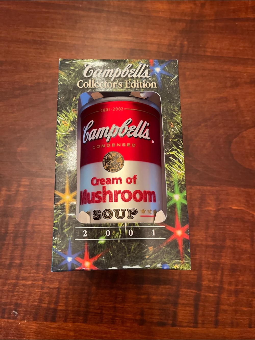 Vintage 2001 Cream of Mushroom Campbell’s Soup Ornament